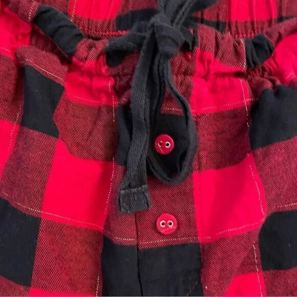 Stars Above Buffalo Plaid Ref Black Bedtime Sleepwear Short Pajama Pants SZ XS - Picture 4 of 7